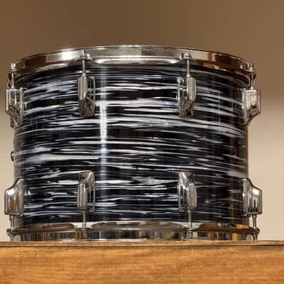 1980's Tama Superstar Black Oyster 8x12 9x13 10x14 16x16 16x18 14x24 Drum Kit Re-Wrap image 24