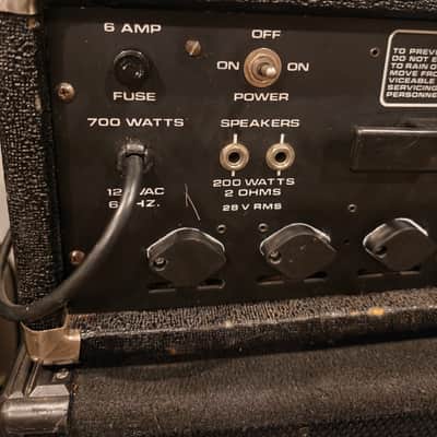 Peavey 400 Series Bass Head 1970s - Black image 7