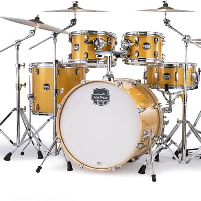Mapex MA529SF Mars Rock Drum Shell Kit, 5-Piece, Sunflower Sparkle image 2