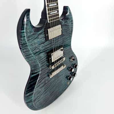 2024 Gibson Custom Shop Made to Measure SG Custom Handpicked Top - Nordic Blue image 11