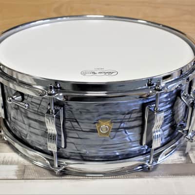 Ludwig LS9081Q 14x5.5 Jazz Fest - Sky Blue Pearl image 7