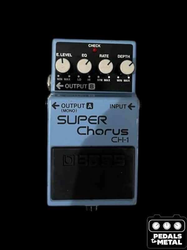 Boss CH-1 Super Chorus (Dark Gray Label) 2001 - Present - Blue - X18517 image 1