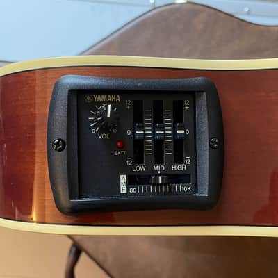 2003 Yamaha APX-5A acoustic/electric 6-string guitar in unique Sandburst finish, with OHSC image 6