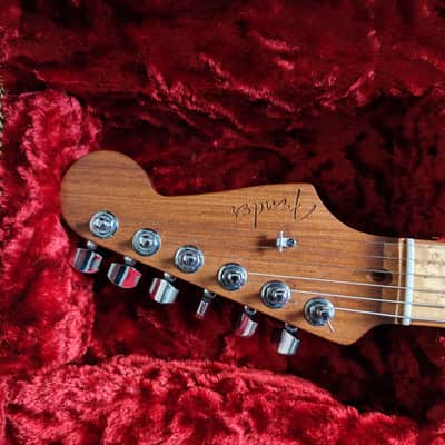 Fender American Select Stratocaster HSS Exotic Flame 2014 - Bing Cherry Burst image 5