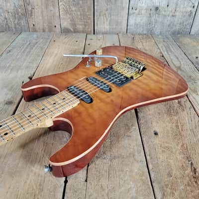 Tom Anderson Drop Top One of Two with Redwood Body 1991 - Honeyburst image 10