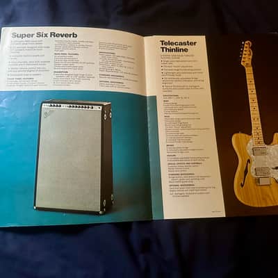 1970s Fender Telecaster Thinline Bass FIVE NEW FENDERS catalog image 2