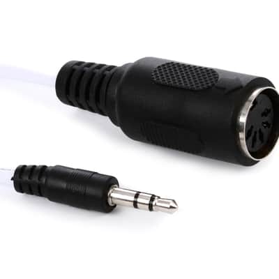 1010music MIDI Adapter - Type B 3.5mm TRS Male to Female 5-pin DIN image 1