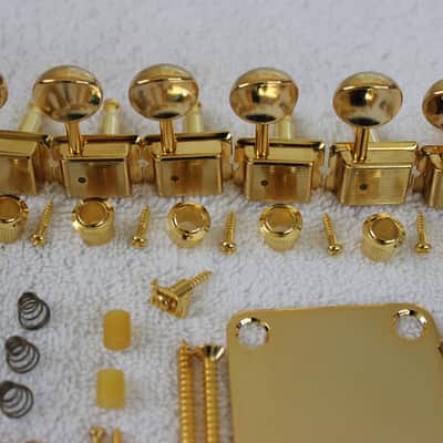Fender/Gotoh Telecaster Gold Full Hardware Set w/ Tuners - GTC202 6-saddle Bridge Tele TB-0030-002 image 2