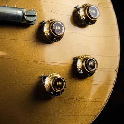 2011 Gibson Les Paul Goldtop 57 LPR-7 Custom Shop antique gold Aged image 9