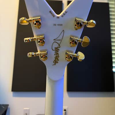 Dean USA Dime White-Gold/Matt Heafy Razorback image 10