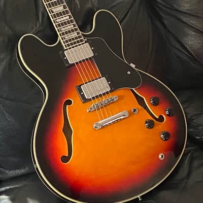 Firefly FF-338 2010's ES-335 Style Tobacco Burst with Upgraded Epiphone Pickups and Electronics image 2