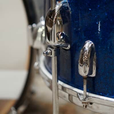 Slingerland 13/16/22" Gene Krupa Deluxe Outfit Drum Set - 1960s Sparkling Blue Pearl image 6