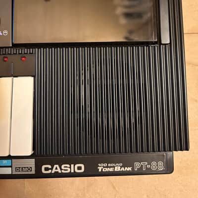 Casio  Tone Bank PT-88 32Key keyboard Synth 80s - Black Very Good Condition in Box with Users Manual booklets image 7