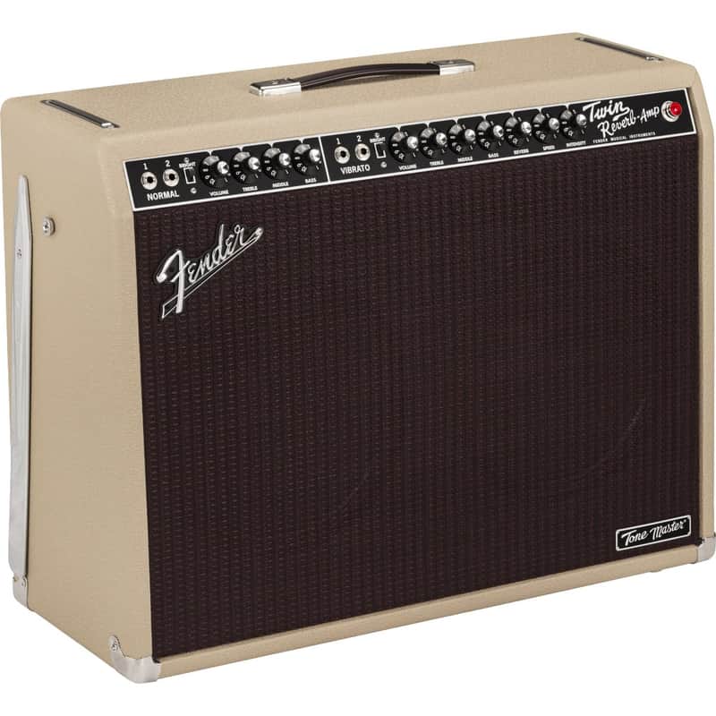 Fender Tone Master Twin Reverb 2x12" 85 Watt Solid State Guitar Combo Amplifier - Blonde image 1