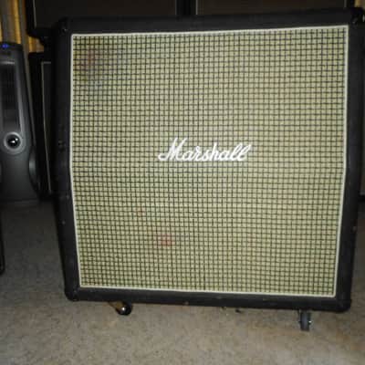 Marshall Model 1982A 100-Watt 16ohm 4x12 Slant Cabinet 1970s - Black/Checker board Grill image 2