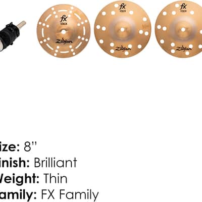 Zildjian FXSTK8 8" FX Stack Cymbal image 4