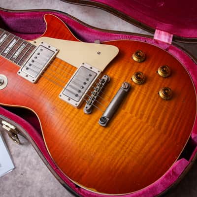 GIBSON USA Custom Shop 59 Reissue Les Paul Murphy Lab Heavy Aged " Aged Cherry Burst + Rosewood" (2023) image 2