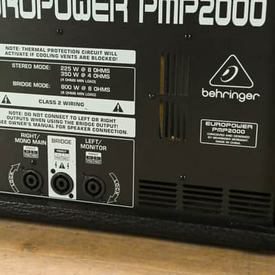 Behringer Europower PMP2000  800-Watt 10-Channel Powered Mixer CG015GS image 9
