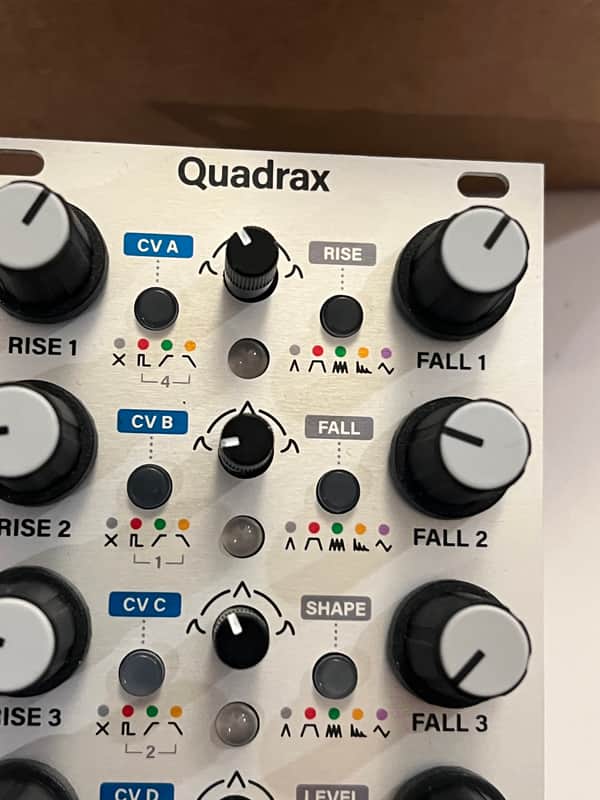 Intellijel Quadrax Quad Function Generator Eurorack Synth Module 2020 - Present - White image 1