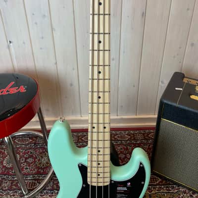 Fender American Performer Jazz Bass MN 2024 - Satin Seafoam Green image 3