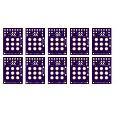1-Color LED 3PDT True Bypass PCB’s - 10-pack image 1