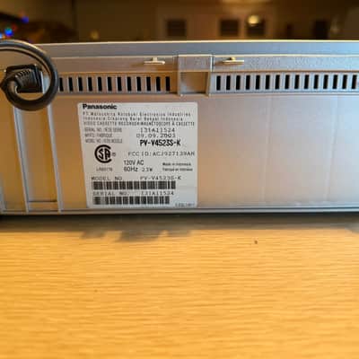 Panasonic PV-V4523S Silver Omnivision VCR Blue Line VHS Player Working Serviced! image 8