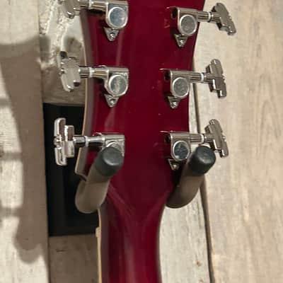D'Angelico Premier DC Semi-Hollow Double Cutaway with Stairstep Tailpiece Trans Wine, Pro Setup Very Nice ! image 13