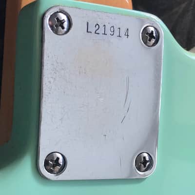 Early 1964 Pre-CBS Fender Jazzmaster — Surf Green, Clay Dots — Gruhn-Appraised image 9