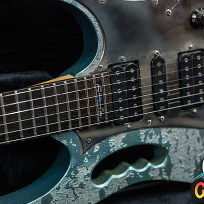 Ibanez JEM90HAM Steve Vai Signature 1998 Blue-Green Metallic Texture -VIDEOSOON- imagen 3