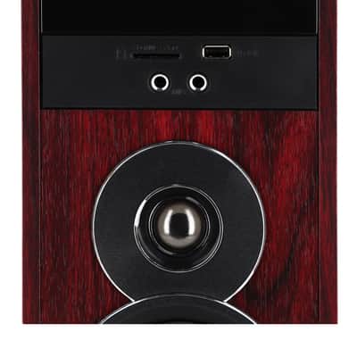 Rockville TM80C Cherry Powered Home Theatre Tower Speakers 8" Sub/Bluetooth/USB image 3