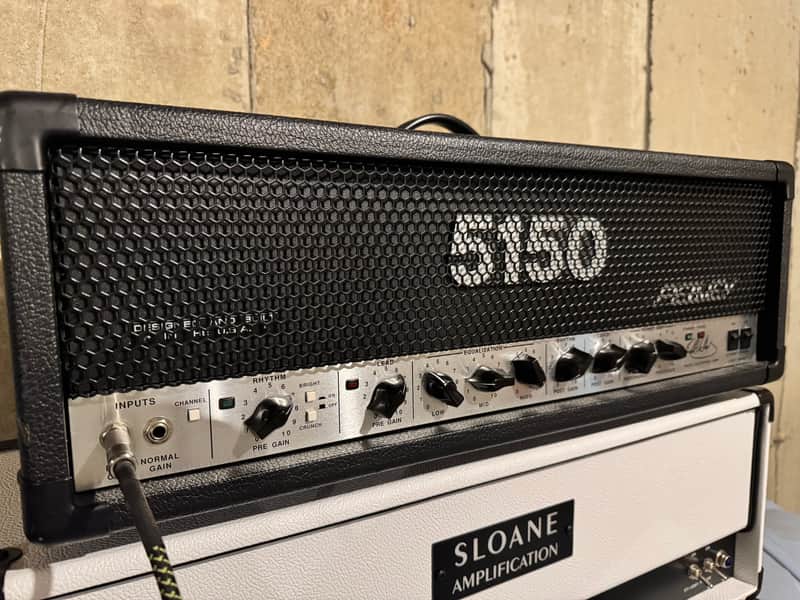 FJA Modded Peavey 5150 "Script Logo" 2-Channel 120-Watt Guitar Amp Head 1993 - 2004 - Black image 1