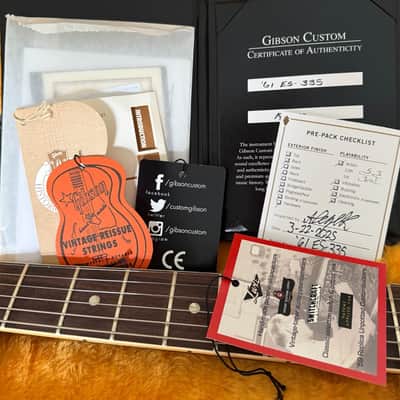 Gibson Custom Shop M2M 1961 ES-335 - Charcoal Metallic image 20