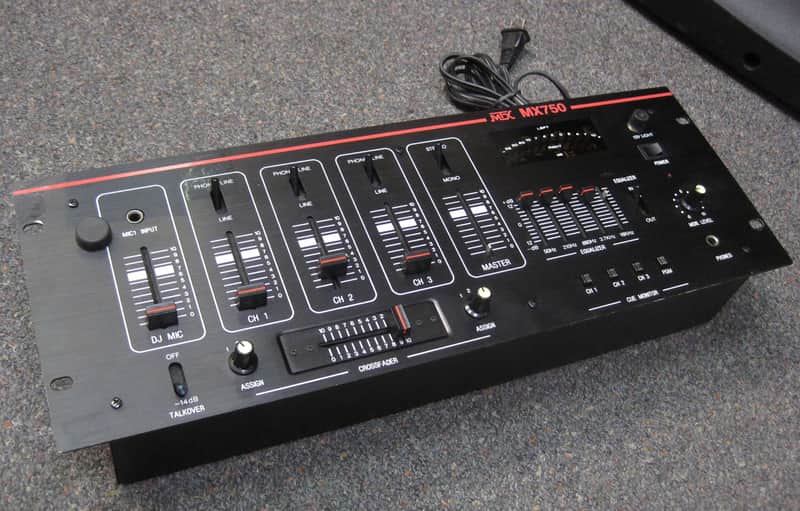MTX MX750 DJ Mixer MX-750 image 1