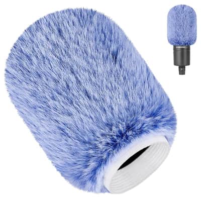 Pop Filter For Audio-Technica At2020 Microphone,Mic Covers Foam With Furry Windscreen Muff Windshield Acoustic Recording Filter And Noise For At2020Usb At2035 At2040 At2050 Atr2500 Atr2500X At4040