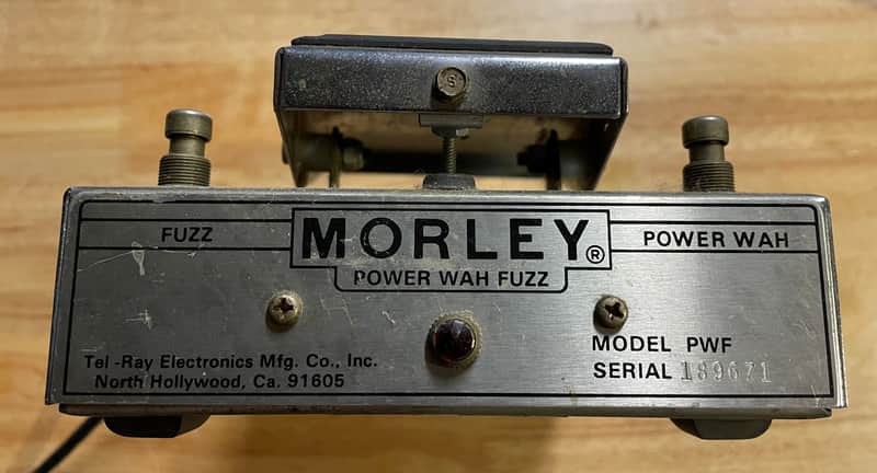1970’s Morley Power Wah Fuzz PWF Silver Effects Pedal image 1