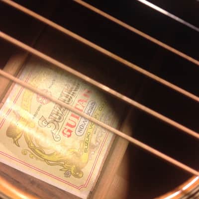Suzuki Acoustic Guitar Made In Japan 3 Piece Back W-5025 70s image 12
