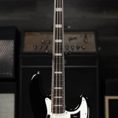 Fender Vintera III Early '70s Jazz Bass Guitar - Black with Gig Bag image 4