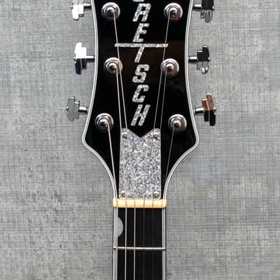 Gretsch Falcon Hollow Body with String-Thru Bigsby and Chrome Hardware Ebony Fingerboard Black image 9