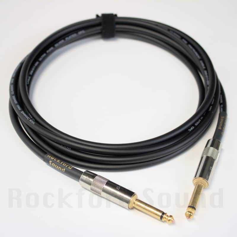 Van Damme XKE Pro Classic Guitar Cable | 5 FT | Straight to Straight Gold Plugs image 1