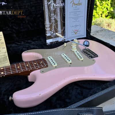 ♚MINT♚FENDER Custom Shop 50's JOURNEYMAN RELIC STRATOCASTER♚7.5 LBS !♚SHELL PINK image 4