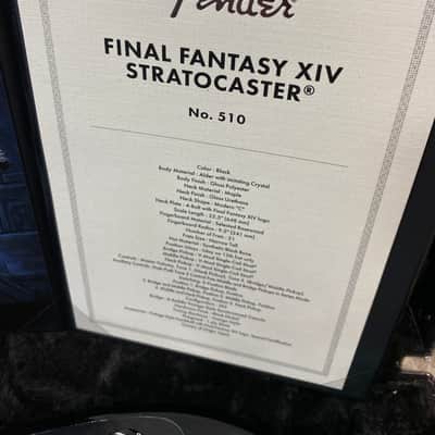 2021 Fender MIJ Final Fantasy XIV Stratocaster - Black image 3