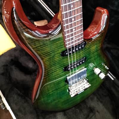 MUSIC MAN Luke 3 HSS Lusciou Green Flame Fi Ro Ma image 2