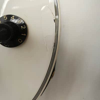 Greco EGB85 White Gold Hardware Made in Japan 1990 LP Type Short Scale Electric Bass Guitar, a4366 image 8