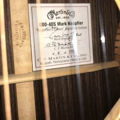 Martin  Martin 000-40S Mark Knopfler " Ragpickers Dream " # 4 0f 155  2006 image 14