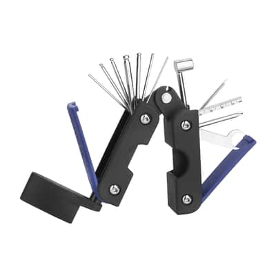 RockCare MultiTool "Inch" blue with stringwinder for guitar & bass image 2