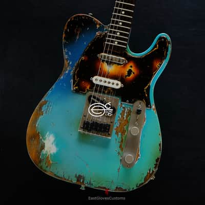 Fender Telecaster Nashville Deluxe Series Seafoam Green Aged Relic image 4