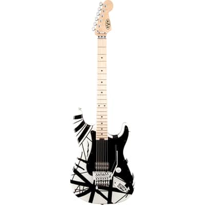 EVH Striped Series White with Black Stripes image 2