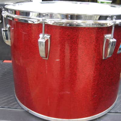 Ludwig 12X16" Concert Tom Late 70's - Red Sparkle image 12
