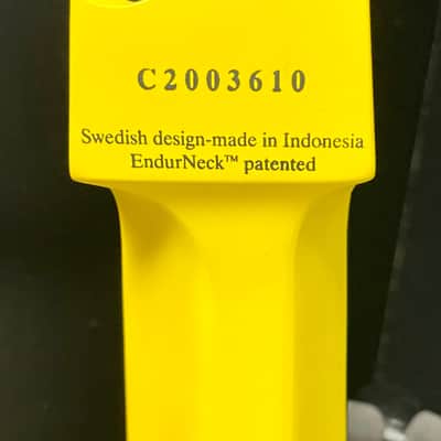 Used 2017 Strandberg Boden Neck-Thru 6 Ebony Yellow w/bag TSS1832 image 4