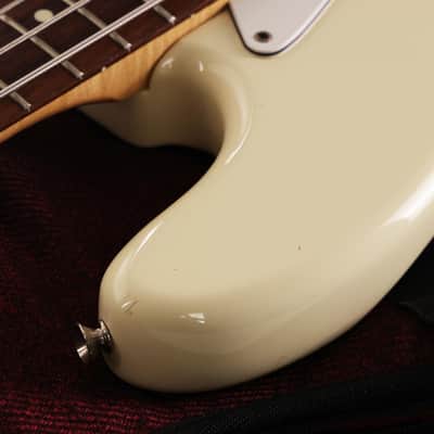 1986 Fender MIJ Jazz Bass Olympic White image 8